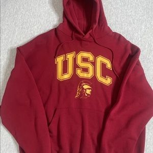 Vintage Russell USC Trojan Pullover Hoodie Sweater Men Sz XL Large